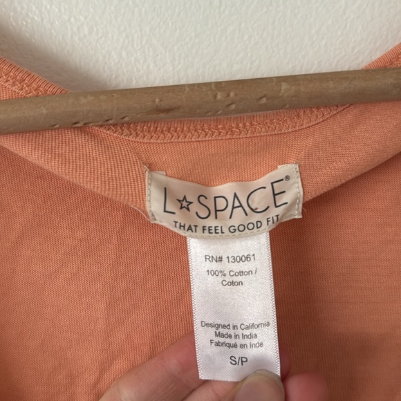 L*Space S Wildwood Cotton Dress in Orange - Picture 6 of 10